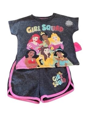 Girls 18 Month Disney Princess Short Set